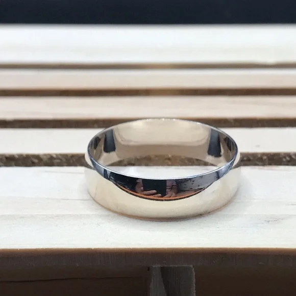 925 Sterling Silver wedding Band Ring size 10 - Picture 12 of 13